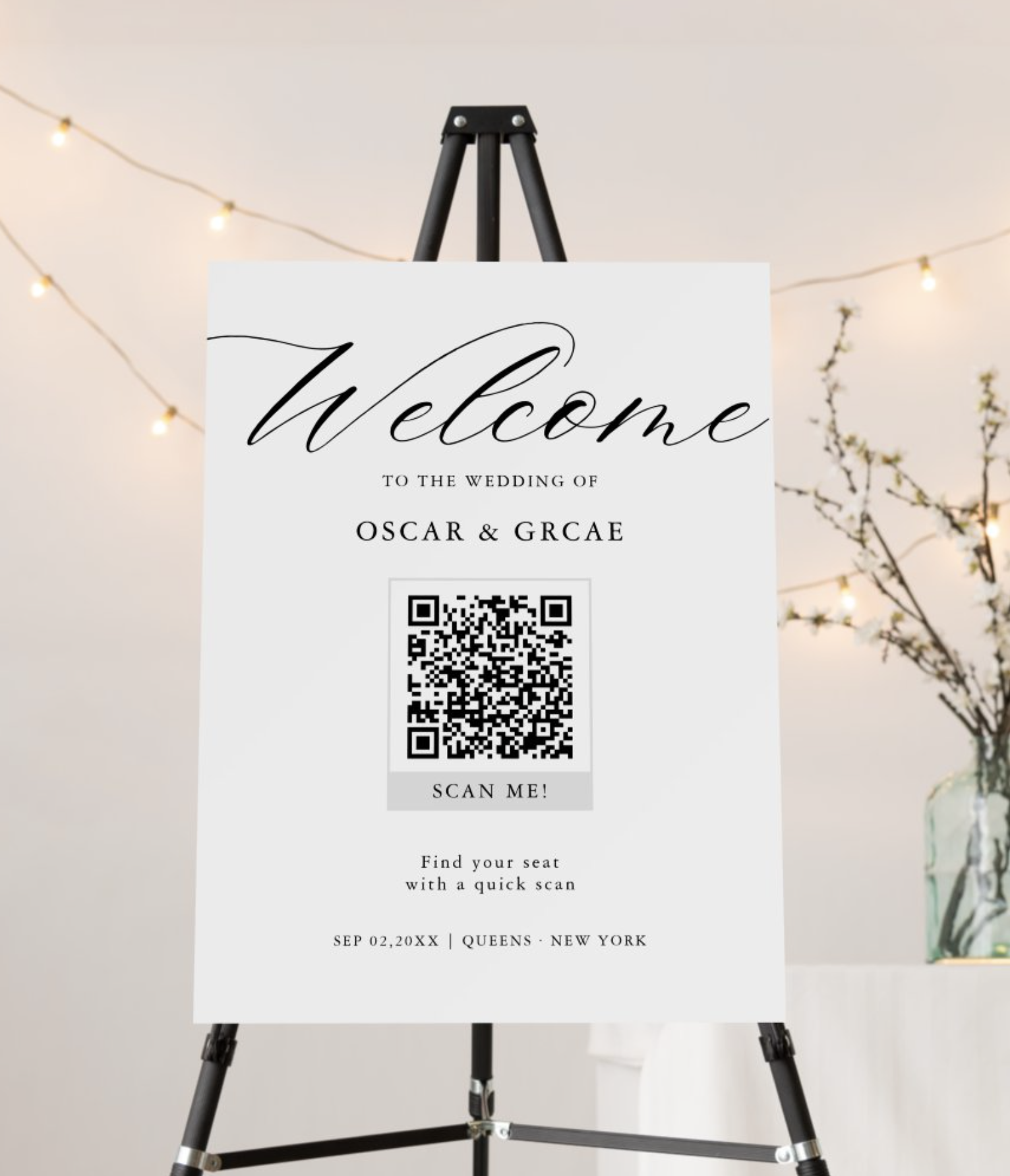 Event Welcome Sign Example